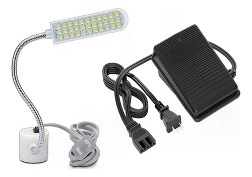 2pcs,control Pedal Para Máquina De Coser Singer + Lámparas