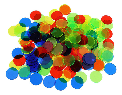 500 Piezas De Póker De Plástico, 500 Piezas De Colores Mezcl