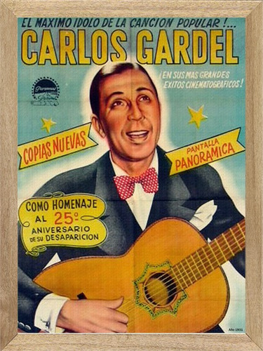 Carlos Gardel , Cuadro, Película, Tango, Poster        M981