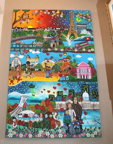 Imagem 8 de 10 de Quadros Personalizados Andreza Katsani, Sua História Em Arte