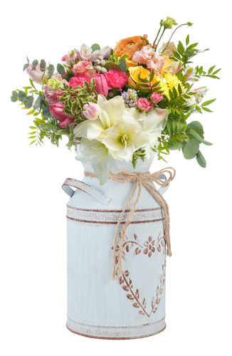 Florero Vintage De Hierro Con Mango, 1 Pieza
