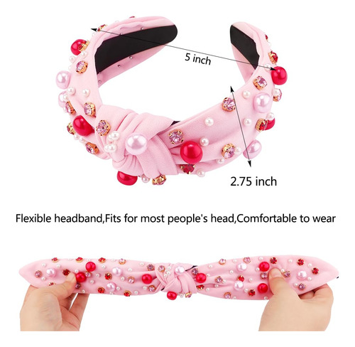 2pcs Elegante Diadema Anudada De Tela De Ala Ancha Para Niña