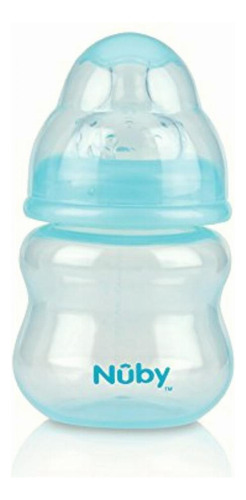 Nuby Biberón Cuello Ancho Esterilizable Fluijo Medio 6oz;
