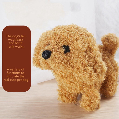 Perro De Peluche Electrónico Para Mascotas Que Camina Ladrid