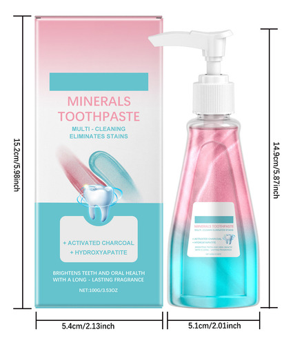 Pasta Dental Blanqueadora N Remove Stains Clean Mouth Cool 3