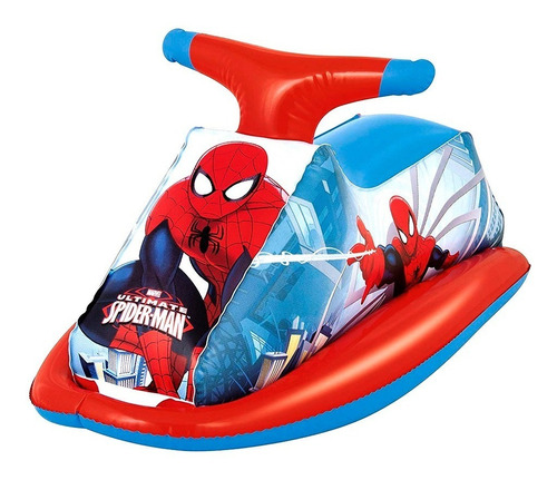 Moto Inflable Best Way Spiderman - Salvavidas - Flotador