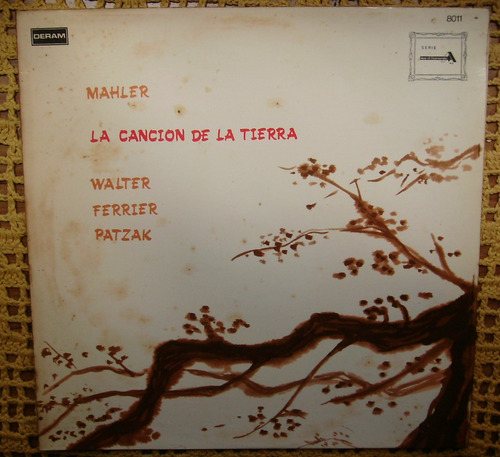 Mahler La Cancion De La Tierra / Bruno Walter - Lp De Vinilo