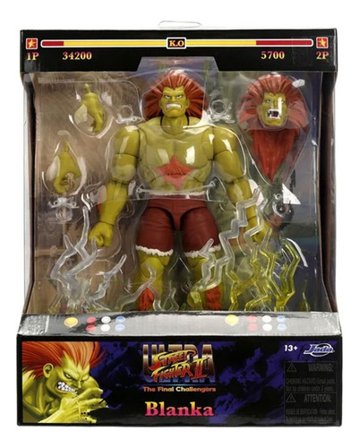 Jada Toys Blanka Super Street Fighter Ii Figura Articulada