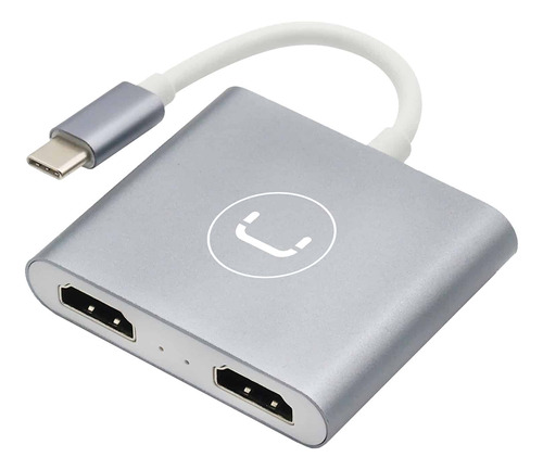 Hub Usb C A Hdmi Unno Hb1103sv 2 Puertos 4k - Tecnobox