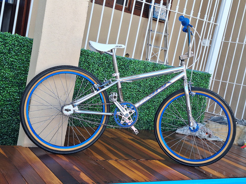 Bicicleta Jna Big Aro 24 Light Cromada Anodizada Azul 24 " (Usado)