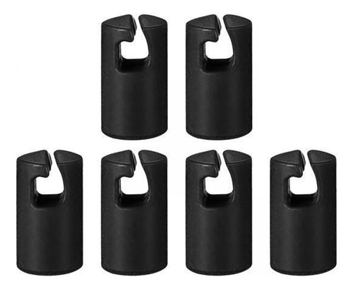 3 Caja De Trampolín, Cubiertas Para Postes, Negro 6 Piezas