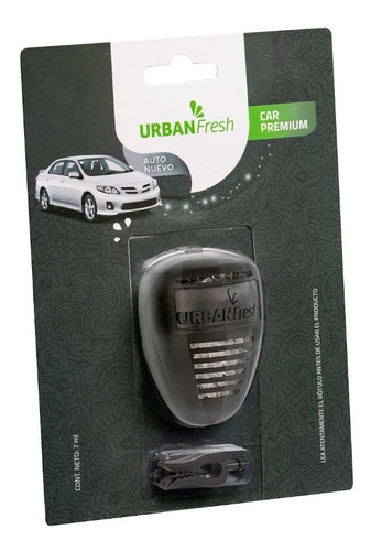 Aromatizante Para Auto Urban Fresh Car Premium 7 Ml X 4 Und