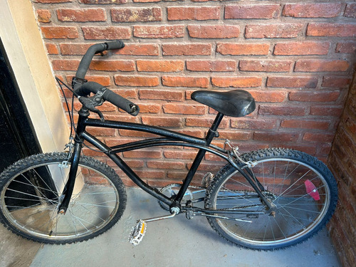 Bicicleta Playera Negra Rodado 24 Freno Hidraulico 