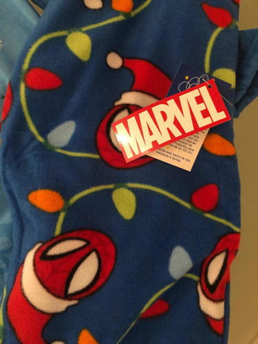 Spiderman Pijama Navidad Nilños Azul