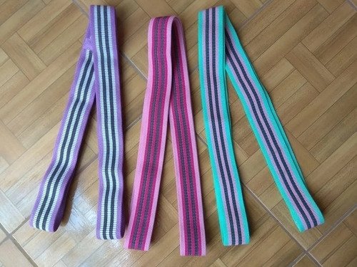 Bandas Largas De Resistencia Tela Goma Set 3 Crossfit