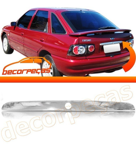 Friso Moldura Cromada Tampa Porta Malas Escort Zetec Hatch