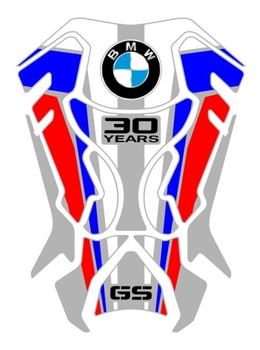 Protector De Tanque Bmw Resina Adventure 30 Years Designpro