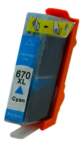 Imagen 3 de 5 de Tinta Hp 670 670xl Impresora 3525 4615 4620 4625 5525 6526
