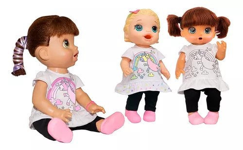 Roupa boneca Baby Alive Kit 5 peças Unicórnio - Pequena Stella - ateliê