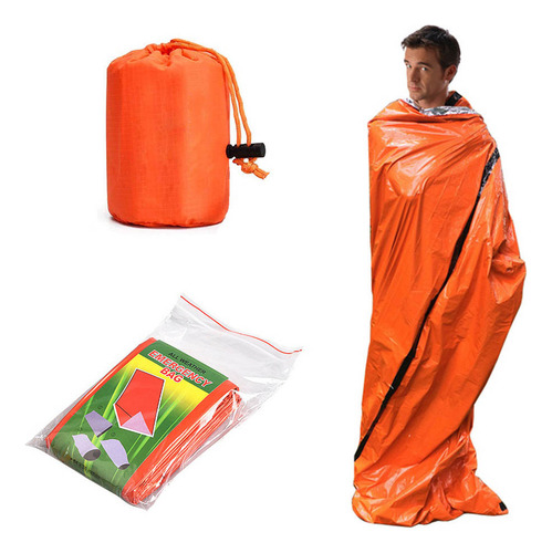 Saco De Dormir De Emergencia Impermeable, Ultraligero, Térmi