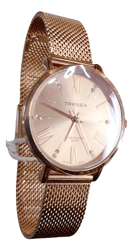 Reloj Tressa Acero Rose Numeros Romanos