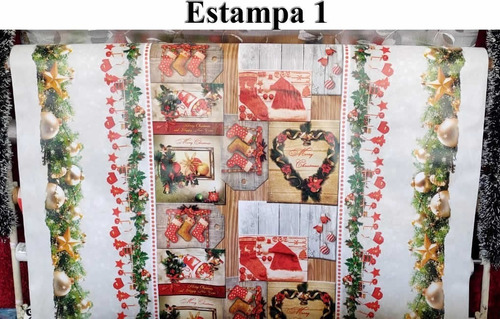 Toalha De Mesa Plástica Termovip Natal Natalina 1,40x3,20m