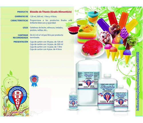 Imagen 2 de 2 de Bioxido De Titanio Al 30% Duché 120ml