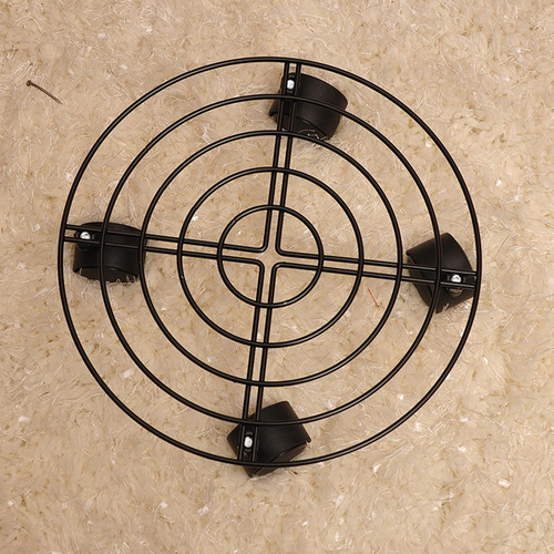 Macetero De Metal Negro Soporte Para Maceta De 27 Cm Con