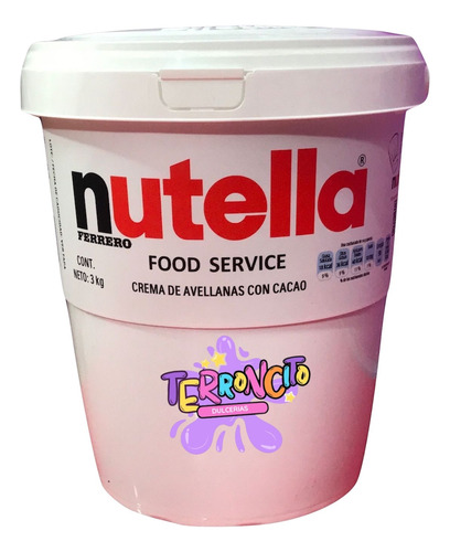 Chocolate Crema De Avellana Nutella Ferrero Rocher 3kg
