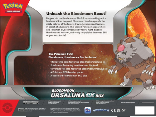 Pokemon Bloodmoon Ursaluna Ex Box Inglés Bloodmoon Ursaluna Ex Inglés