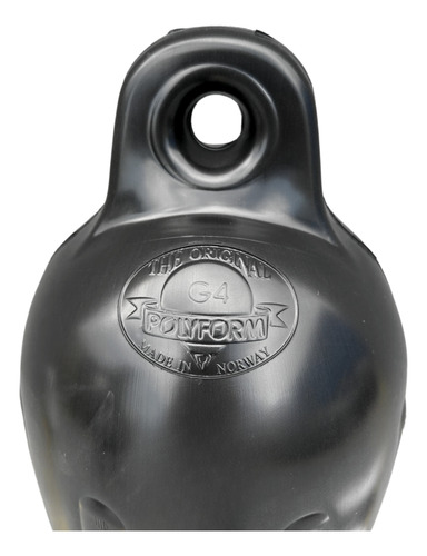 Defensa Preta G4 Polyform Em Vinil 17x58,5cm Barco