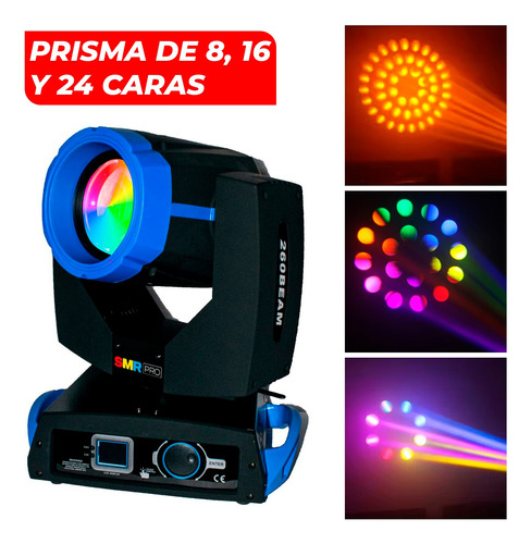 Cabeza Móvil Beam 9r 260w + Case Litogobos Arcoiris 2pz