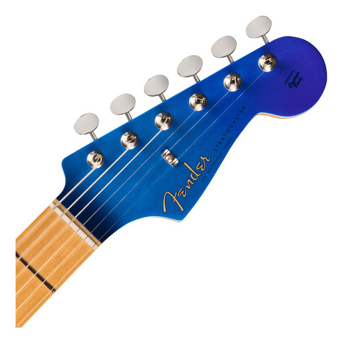 Edição limitada Fender H.e.R. Stratocaster, Blue Marlin, material azul Maple Fingerboard, orientação à direita