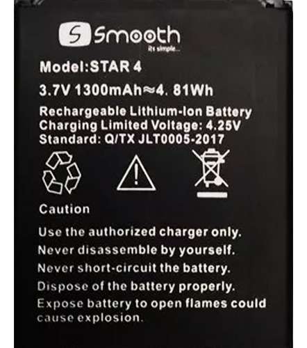 Bateria Pila Smooth Star 4.0