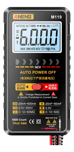 Aneng M119 Portable Digital Multimeter 6000 Co Multimeter