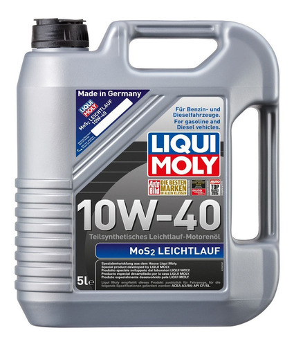 Aceite 10w 40 Mos2 Alta Tecnologia Liqui Moly 5lts