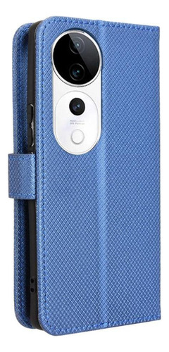 Funda For Vivo V40 5g Tarjetero Soporte Magnético Billetera