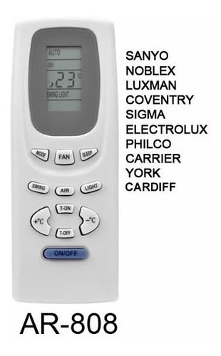 Imagen 2 de 10 de Control P/ Aire Sanyo Coventry Luxman York Y512 Y512f Y512f