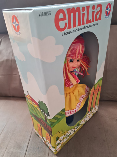 Boneca Emília De Pano Do Sítio Edição Comemorativa Estrela (Usado)