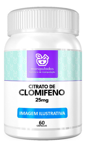 Clomifeno Citrato 25mg | 60 Cápsulas - Fertilidade E Tpc Sabor Without Flavor