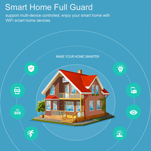 Sistema De Segurança Compatível Com Alarm Tuya Smart Sensor