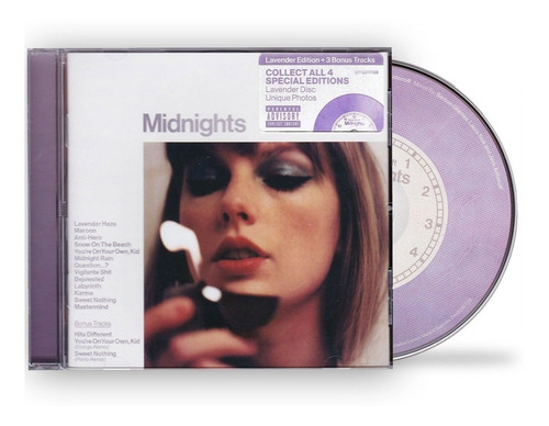 Taylor Swift - Midnights Lavender (cd Deluxe) Universal