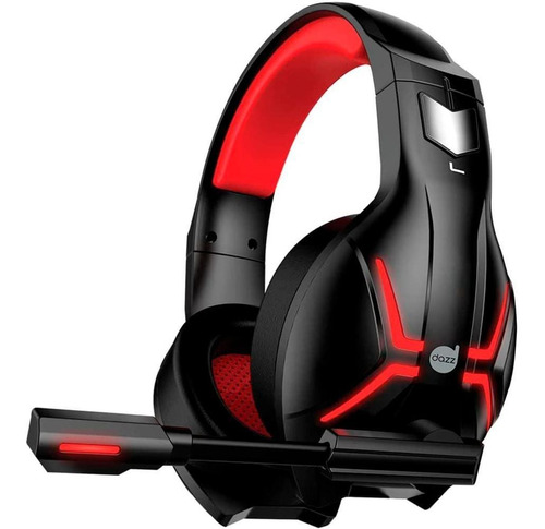 Headset Gamer Dazz Titan 2.0 Usb Preto E Vermelho