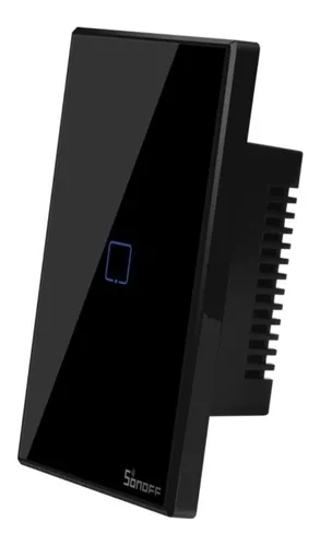 Interruptor de Pared 1 canal WiFi+RF negro (T3US1C)