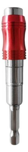 2 Punta De Taladro De Tornillo Soporte De Broca Rojo + Plata