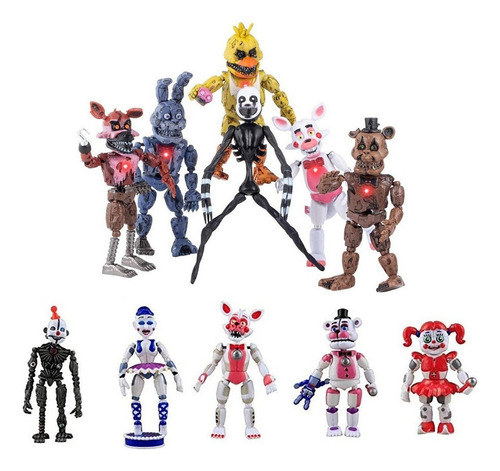 Yiyi Fnaf Freddy Fazbear Bear Dolls Modelo Brinquedo Com