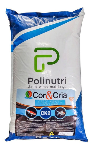 Ração Polinutri Ck2 Cor&cria Crescimento Carpa Kinguio 15kg