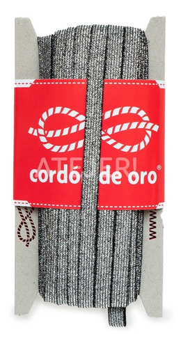 Imagen 3 de 4 de Elastico Flash Con Lurex De 6 Mm Cordon De Oro X 20 Metros