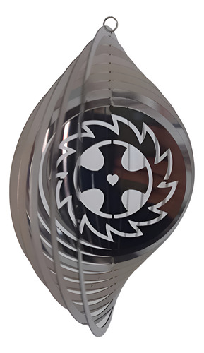 Windspinner / Encanta Viento Acero Inox - Cruz Orlada 20 Cm