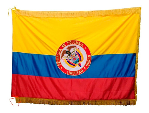 Bandera Colombia 100x150 Escudo Bordado 40cm Alta Confección
